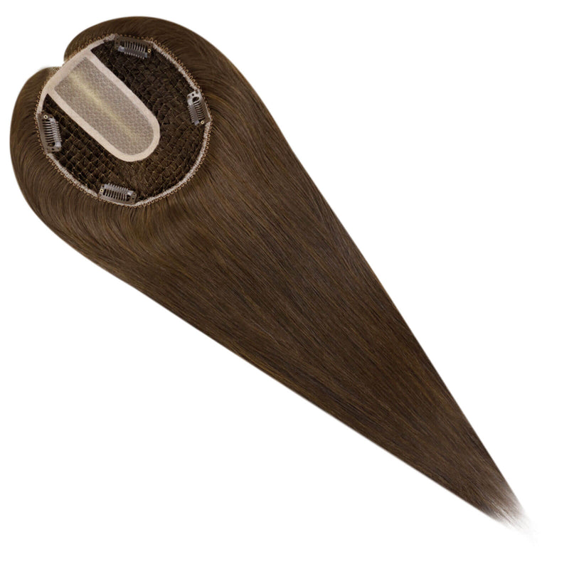 Load image into Gallery viewer, virgin hair topper for short hair hair topper clip in hair piece topper Moresoo hair topper straight blonde hair short hair toppers natural hair toppers for thinning hair crown hair toppers for thin hair women hair toppers human hair hair toppers for women best human hair toppers

