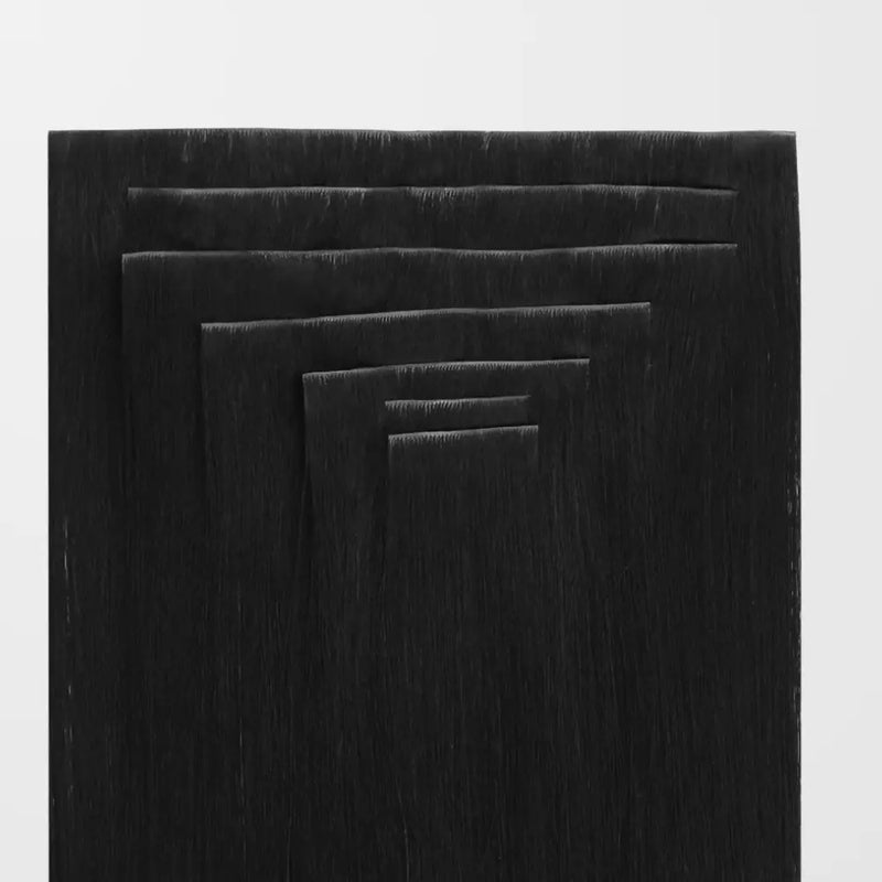 Load image into Gallery viewer, Black invisible clip hair extensions with black clips on a white background
