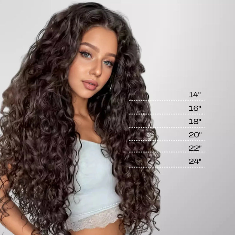 Load image into Gallery viewer, Moresoo Premium Hair Human Hair Extensions Length Guide
