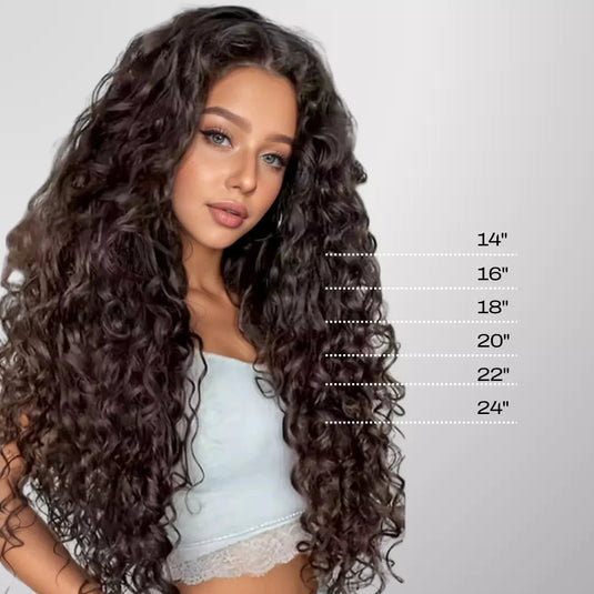 Moresoo Premium Hair Human Hair Extensions Length Guide