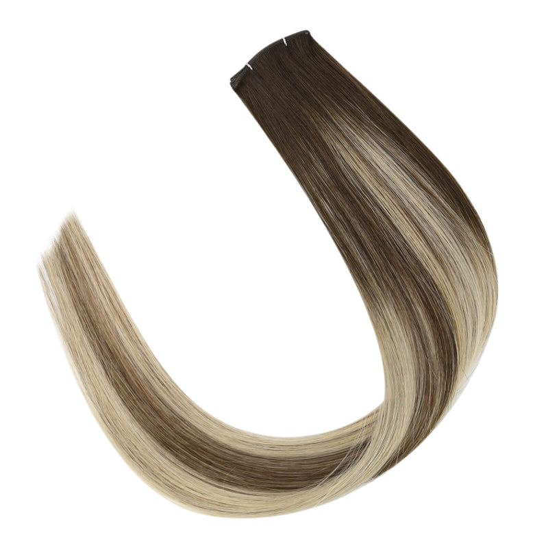 Load image into Gallery viewer, human sew in hair extensions human hair sew in extensions sew-in hair extensions best extensions for thin hair

