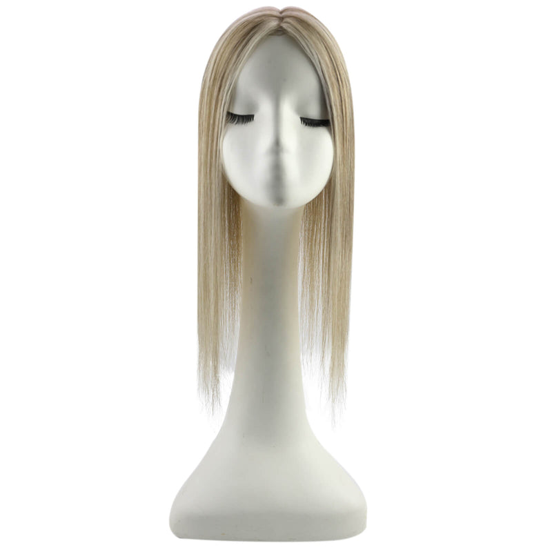 Load image into Gallery viewer, 100% virgin human hair real hair topper for thinning crown
