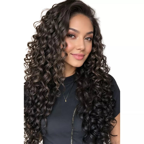 deep wave black hair clip in extension get fuller and thicker hair in minutes for women