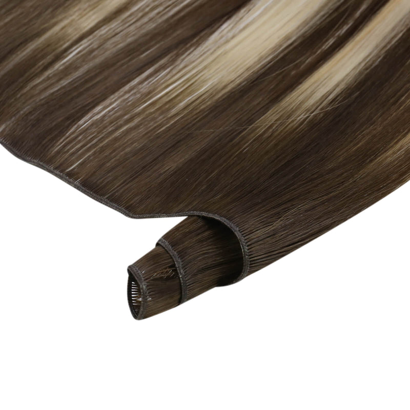 Load image into Gallery viewer, extensions hair, human hair extensions, weft hair extensions, best hair extensions,
genius weft, hybrid weft, invisible weft hair extensions

