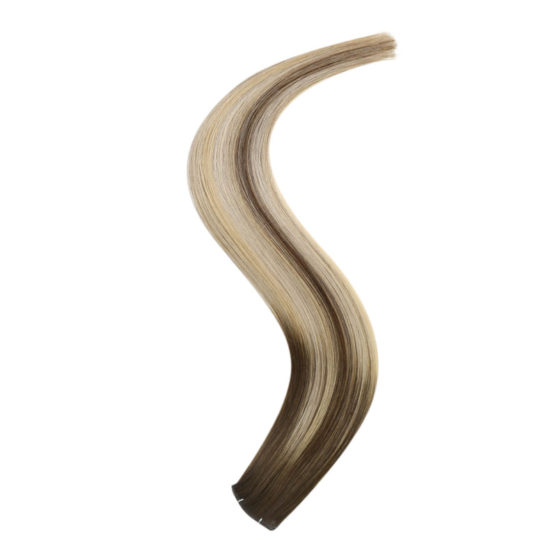 Load image into Gallery viewer, genius weft hair, hair weft, weft hair extensions, genius weft hair extensions, the width of genius weft, sew in hair extensions, sew in weft hair
hair extensions,human hair extensions,genius wefthair extensions,hair weft
