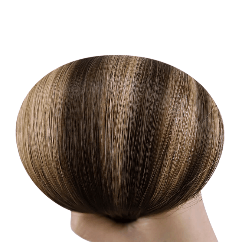 Load image into Gallery viewer, Moresoo brown balayage tape in, premium balayage tape ins, medium brown hair extensions, balayage tape in, seamless balayage hair, medium brown balayage tape ins, invisible tape in hair, high-quality medium brown balayage, luxurious balayage extensions, 16-inch medium brown balayage tape ins, salon-quality balayage tape ins, balayage hair extensions for brown hair
