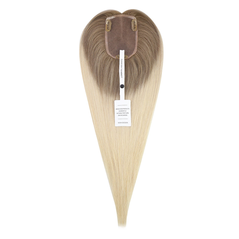 Load image into Gallery viewer, human hair topper for thinning crown best hair topper for women topper hair piece


