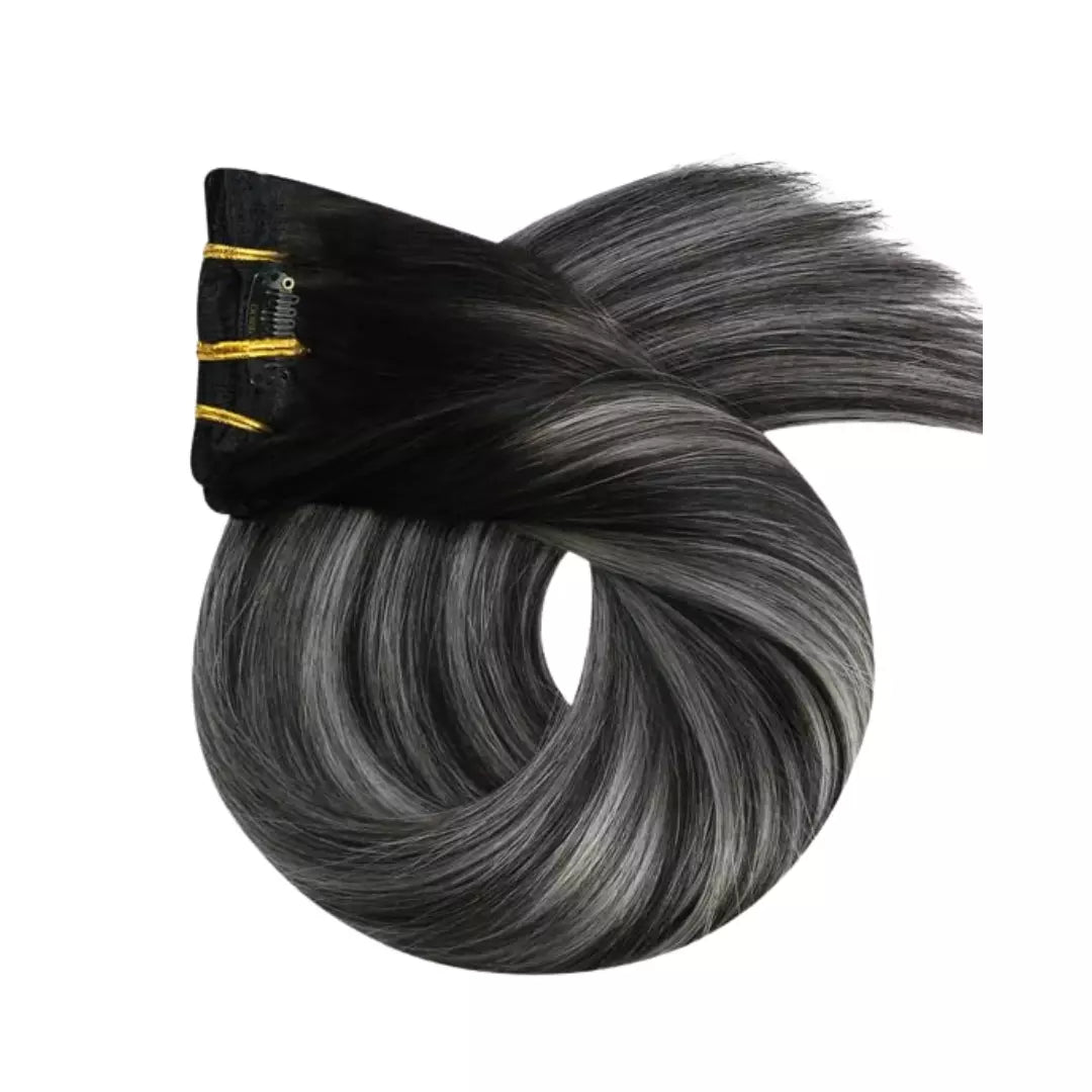 clip in remy extension 18 inch moresoo human hair extensions human straight hair silver hair extensions