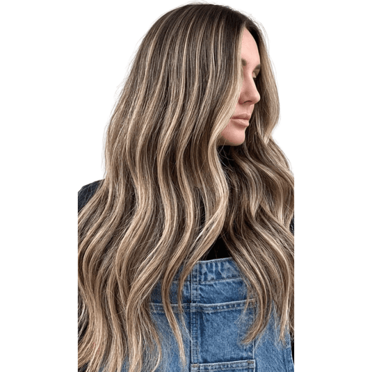 balayage brown human hair virgin human hair feather weft hair extensions