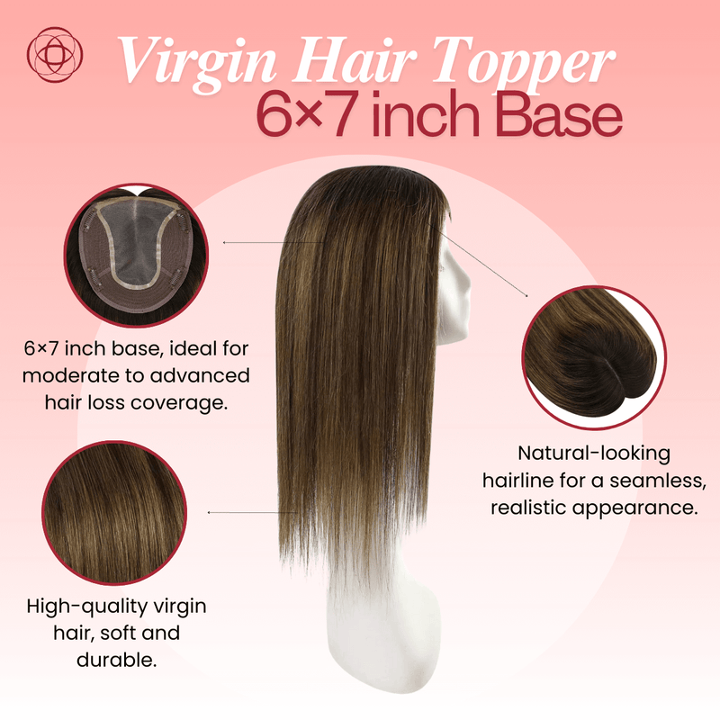 Load image into Gallery viewer, best hair topper hair topper women
best hair toppers for women female hair pieces for thinning hair on top
topper hair extensions hair toppers before and after hair topper for thinning hair
