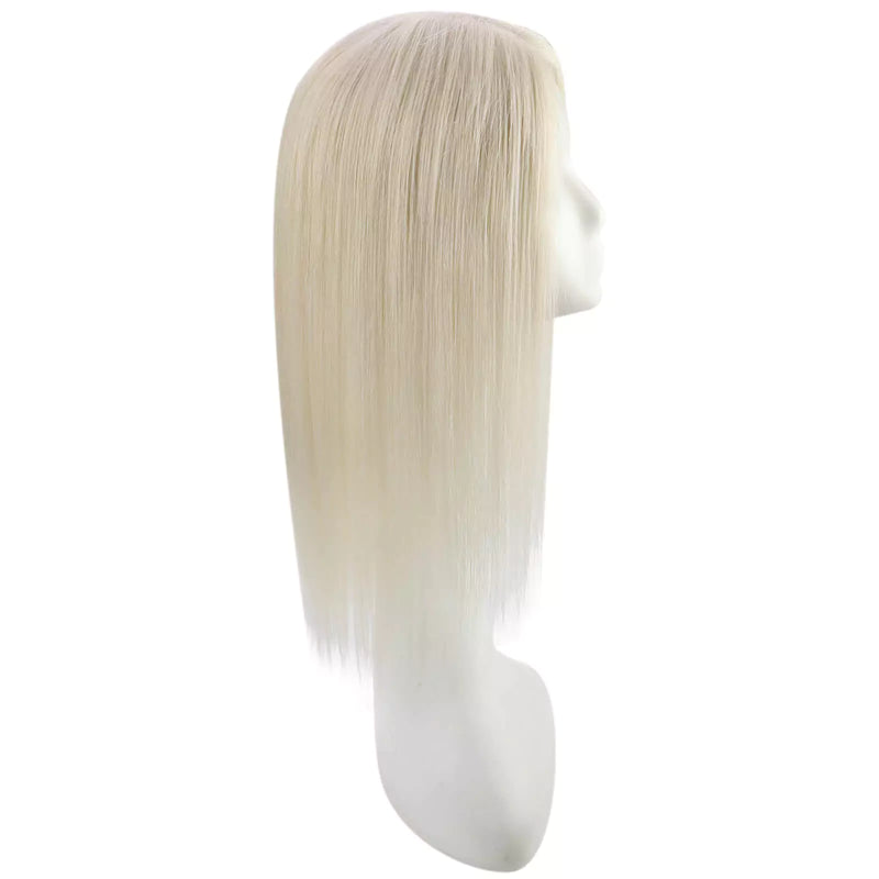 Load image into Gallery viewer, real hair topper for thinning crown virgin hair topper for short hair hair topper clip in hair piece topper Moresoo hair topper straight blonde hair short hair toppers natural hair toppers for thinning hair crown hair toppers for thin hair women hair toppers human hair hair toppers for women best human hair toppers
