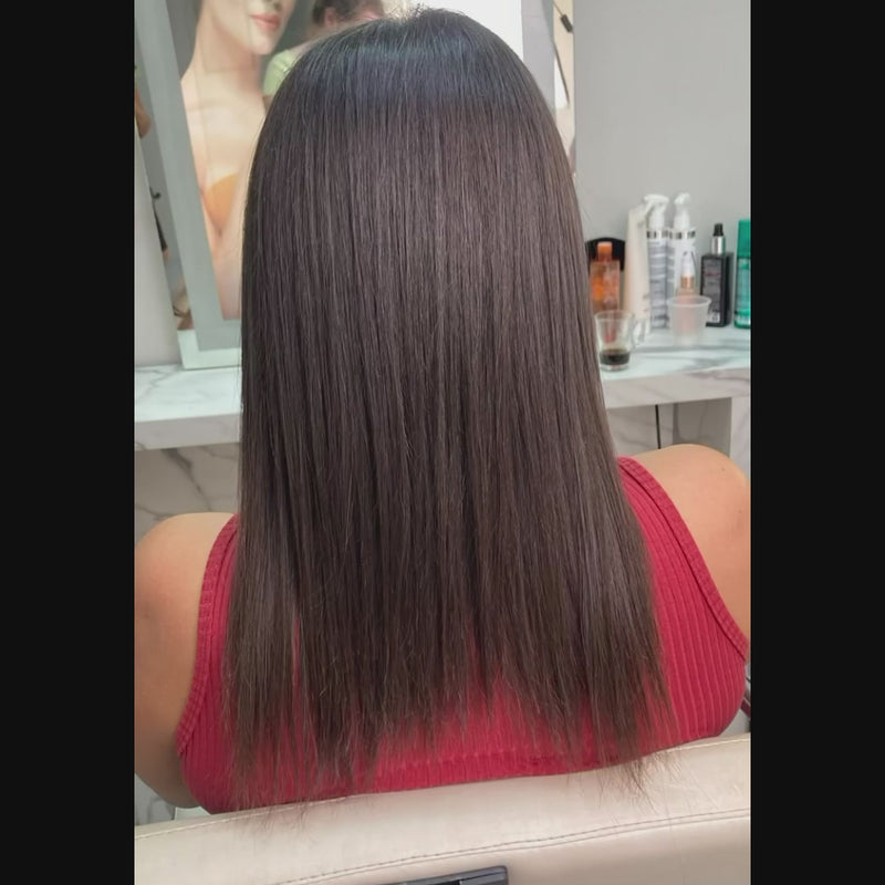 Load and play video in Gallery viewer, Best Virgin Hair Sew In Extensions Machine Weft in Darkest Brown (#2)
