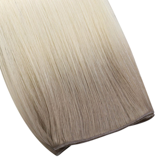 Moresoo Virgin Invisible Genius Weft Hair Extensions Human Hair Bundles (