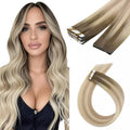 injection tape in hair extensions virgin hair tape extensions blonde highlight