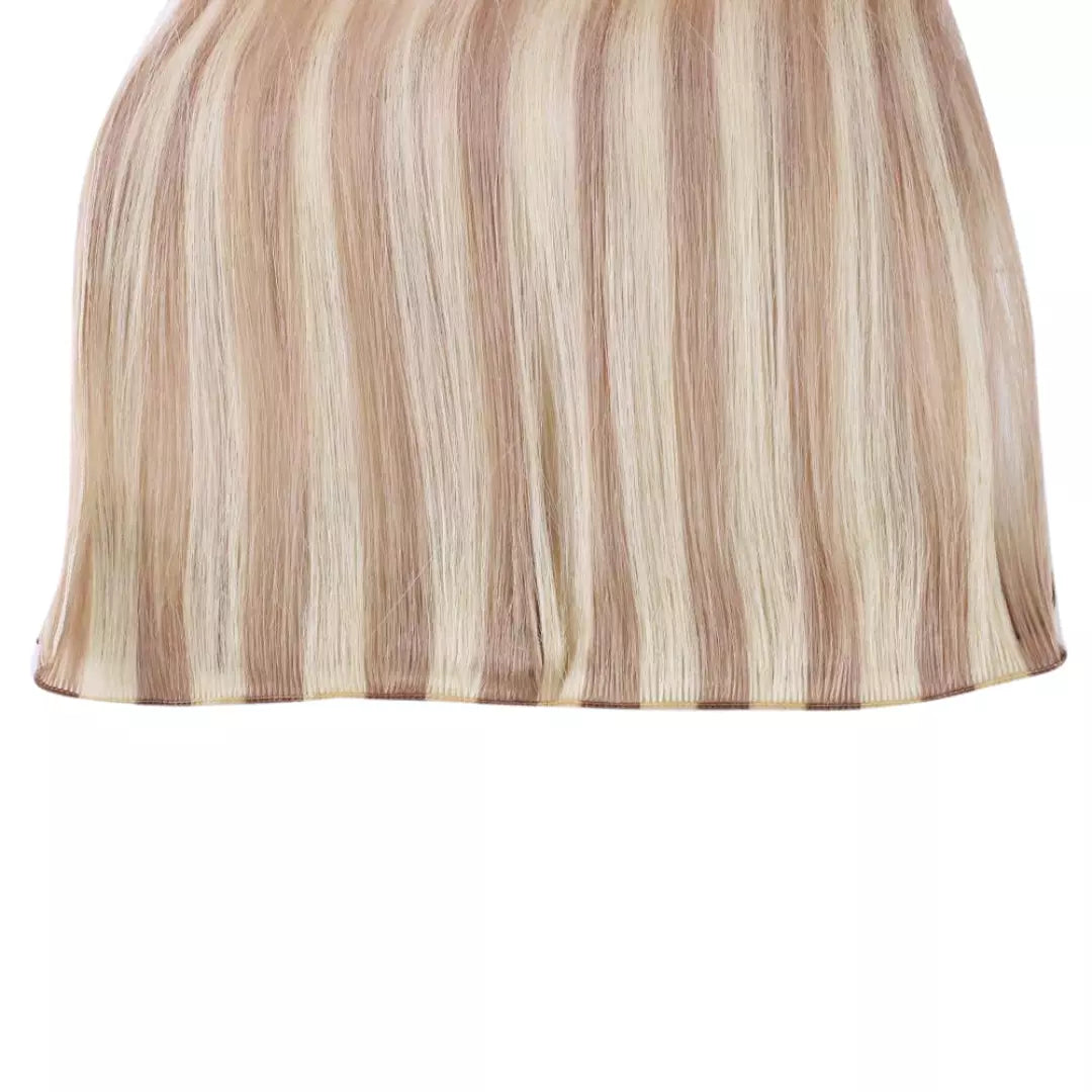 hand-made sew in hair weft，hand tied hair extensions,human hair,moresoo hair,hair extensions,hand tied hair extensions,human hair