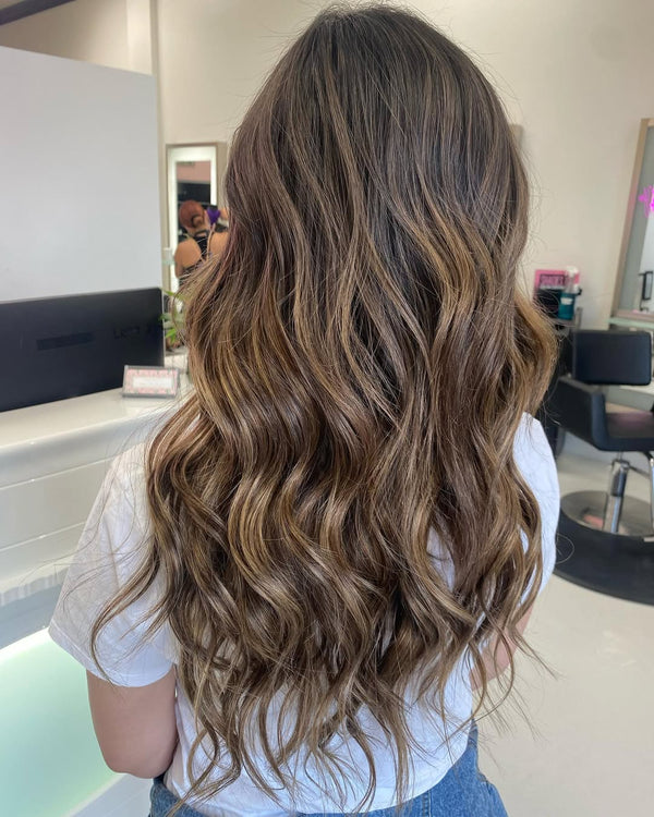 Virgin Sew-In Weft Hair Extensions Balayage Human Hair Bundles (#BM)