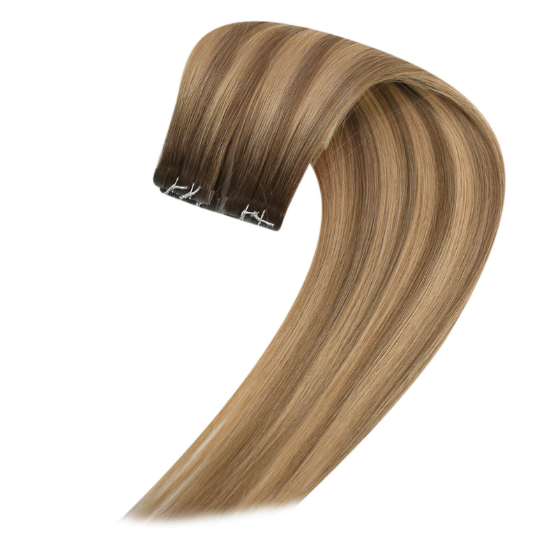 Load image into Gallery viewer, [40% Off] Virgin Hair Invisible Tape in Human Hair Extensions (#2/4/27)
