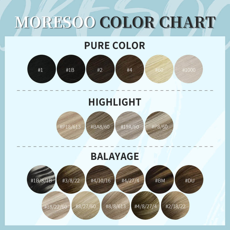 Moresoo tape in color chart