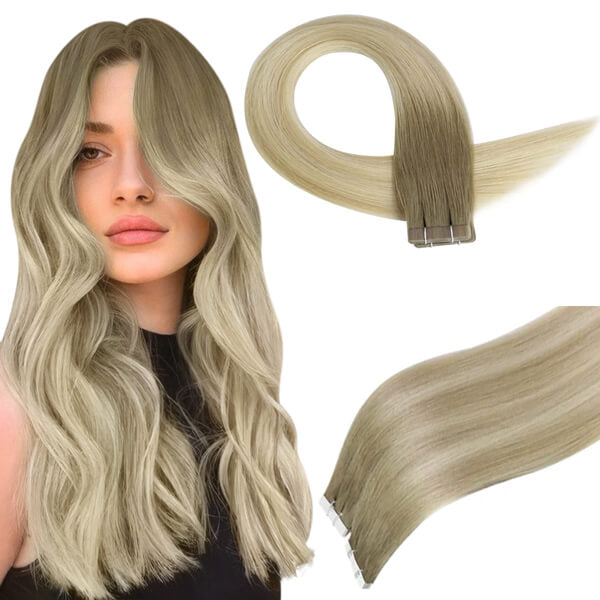 tape in hair balayage color for women