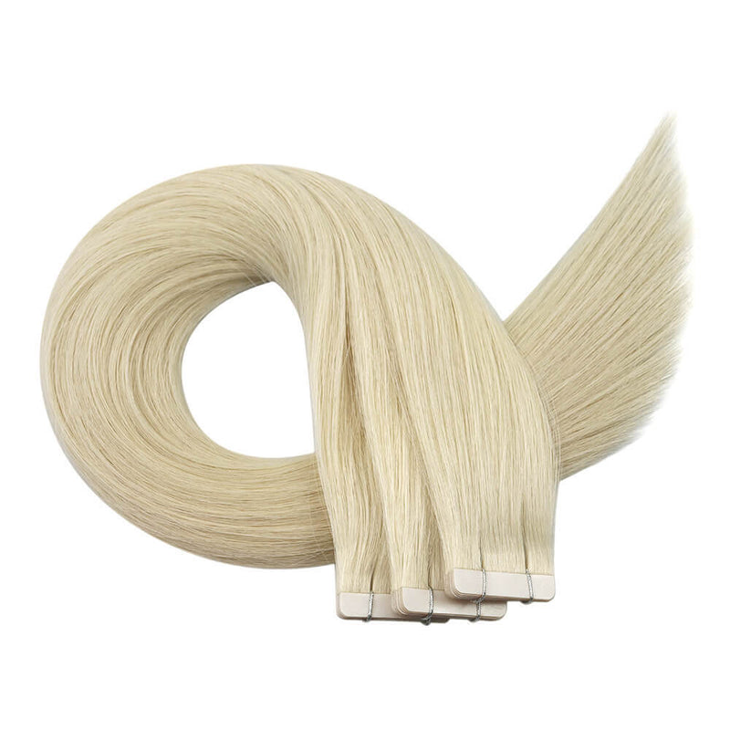 tape in human hair extensions soft straight hair