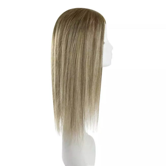 Best Hair Toppers for Women 6*7 Virgin Hair Balayage Brown #4/27/4