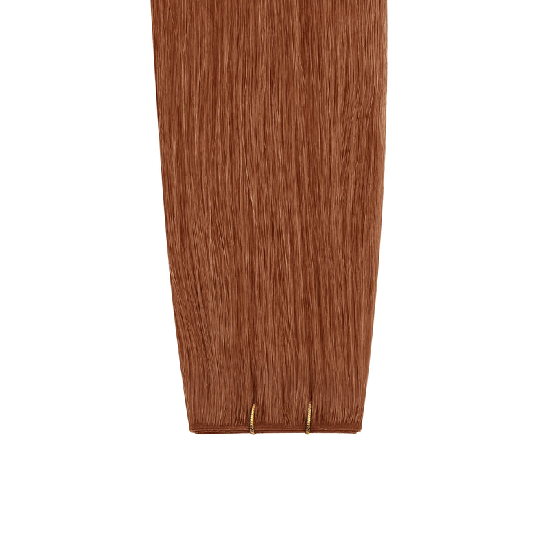 Load image into Gallery viewer, Virgin hair seamless pu skin weft on a white background
