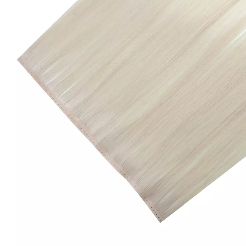 Load image into Gallery viewer, blonde butterfly weft hair extensions on a white background
