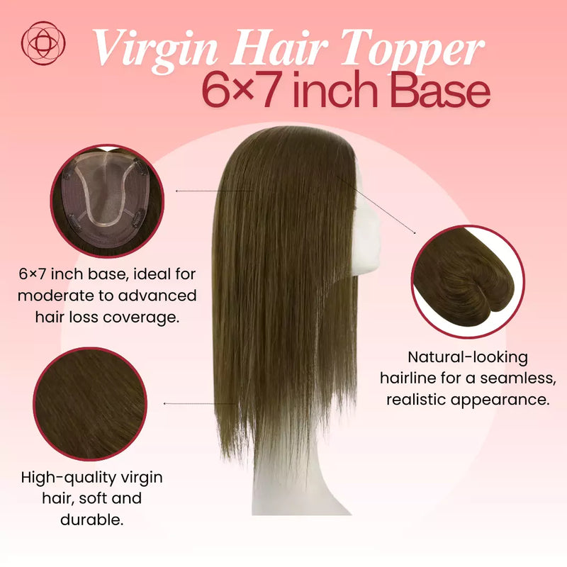 Load image into Gallery viewer, hair topper virgin wholesale hair vendors blonde topper virgin hair hair topper hair topper for thinning crown hair topper for women human hair topper topper hair piece topper hair best hair topper hair topper women real hair topper topper hair extensions hair topper for thinning hair hair topper extensions clip on hair topper
