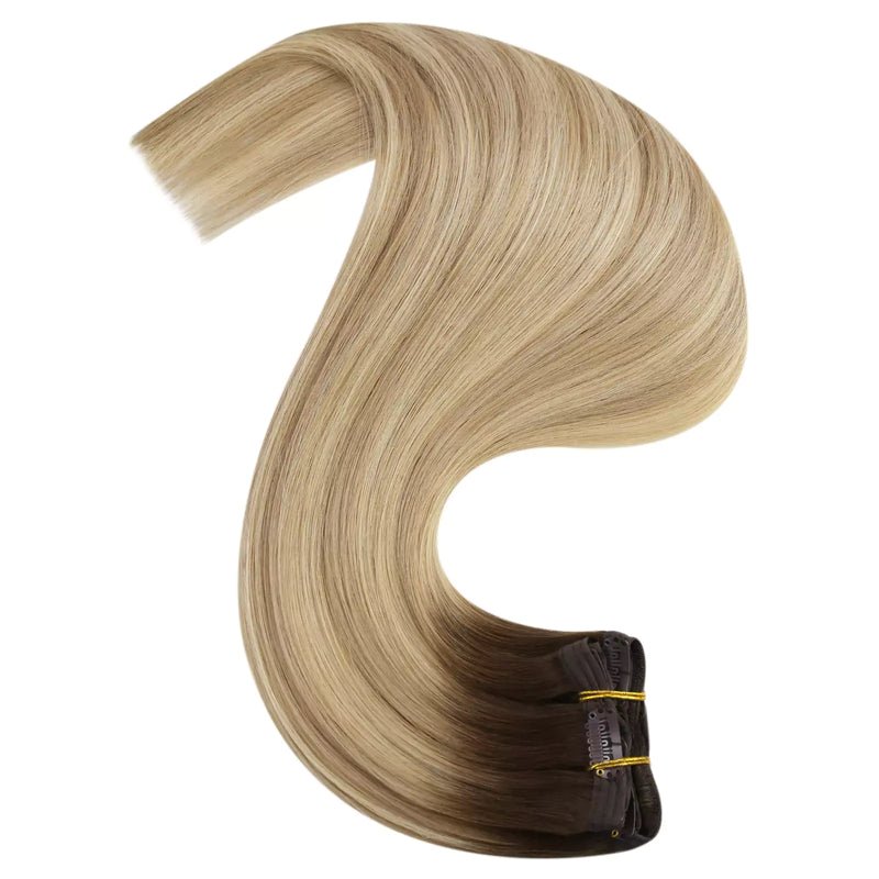 virgin clip in straight hair extensions
