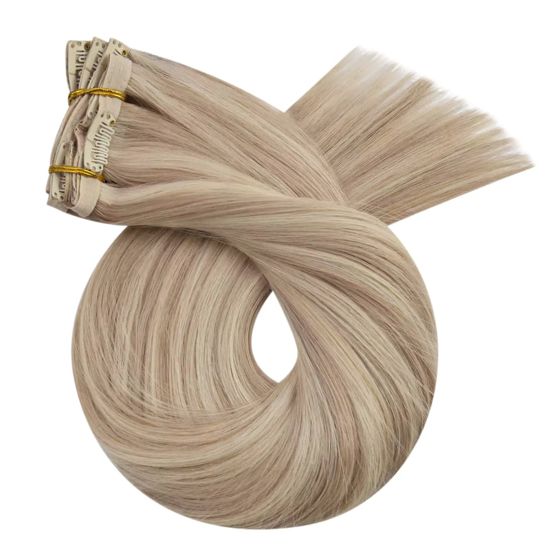 clip in human hair extensions salon quality