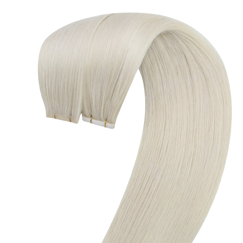 Load image into Gallery viewer, Blonde hair extensions on a white background
