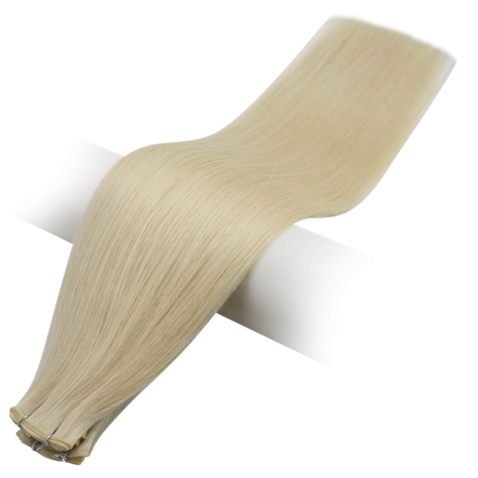 100 virgin remy human hair platinum blonde