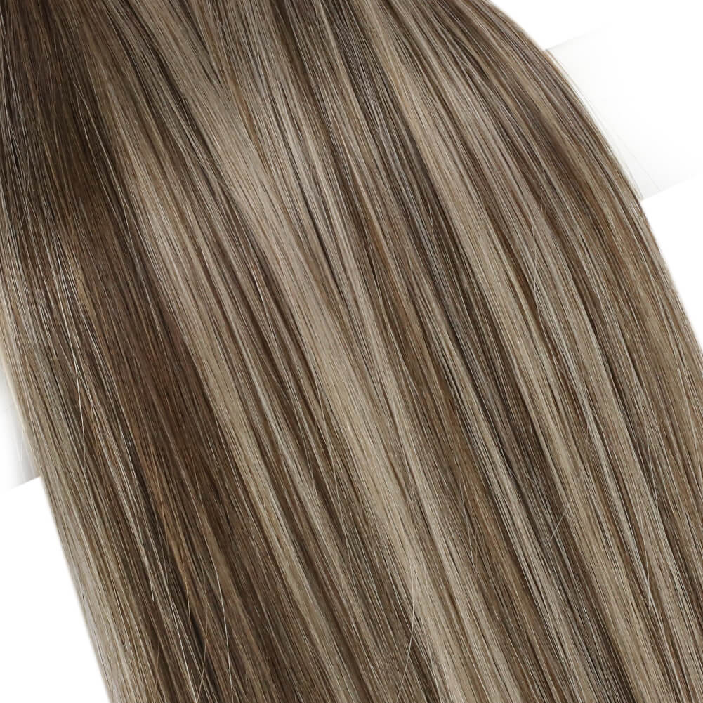 invisible hand tied weft extensions for a no-bump look thin, seamless hand tied weft hair for volume and comfort