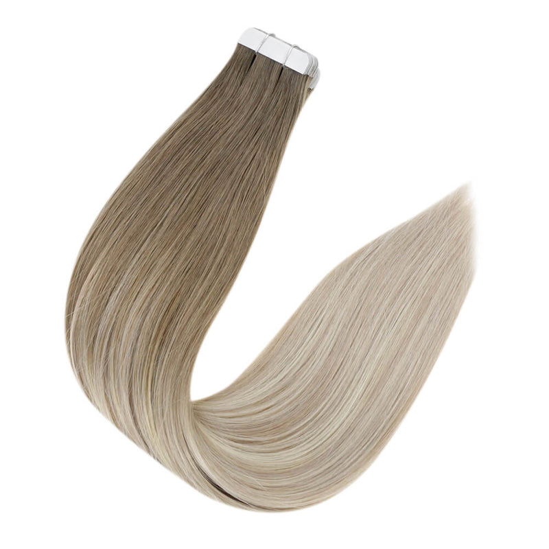 real human hair extensions tape in