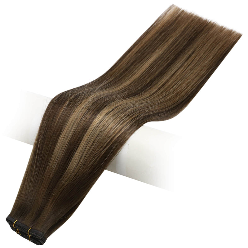 Load image into Gallery viewer, virgin hair weft hair extensions-hair weft-hair weft extensions-hair extensions-sew in hair extensions-human hair extensions-balayage weft hair extensions-hair weft extensions
