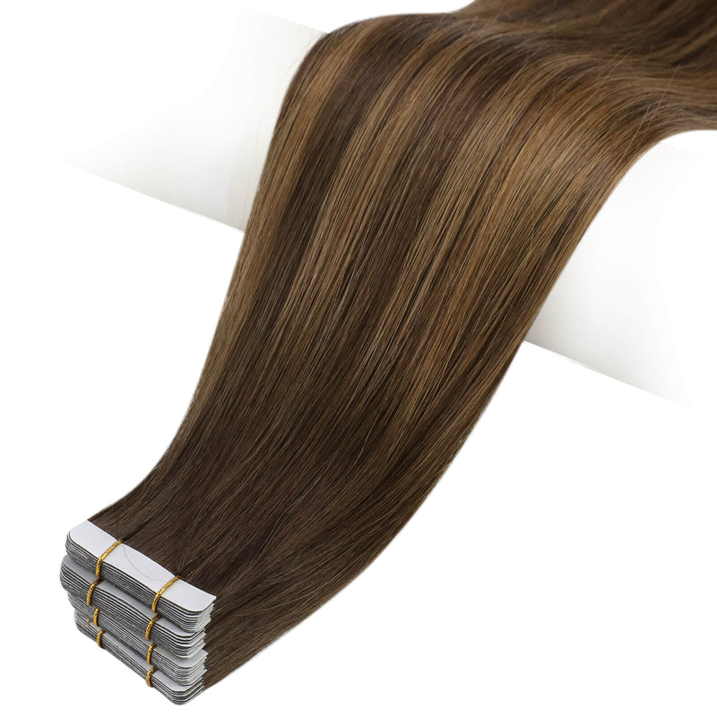 Load image into Gallery viewer, 100% Virgin Real Hair
Virgin Invisible Skin Weft Tape In Adhesives Human Hair Extensions Blonde Color Straight Hair
 16 inches hair
