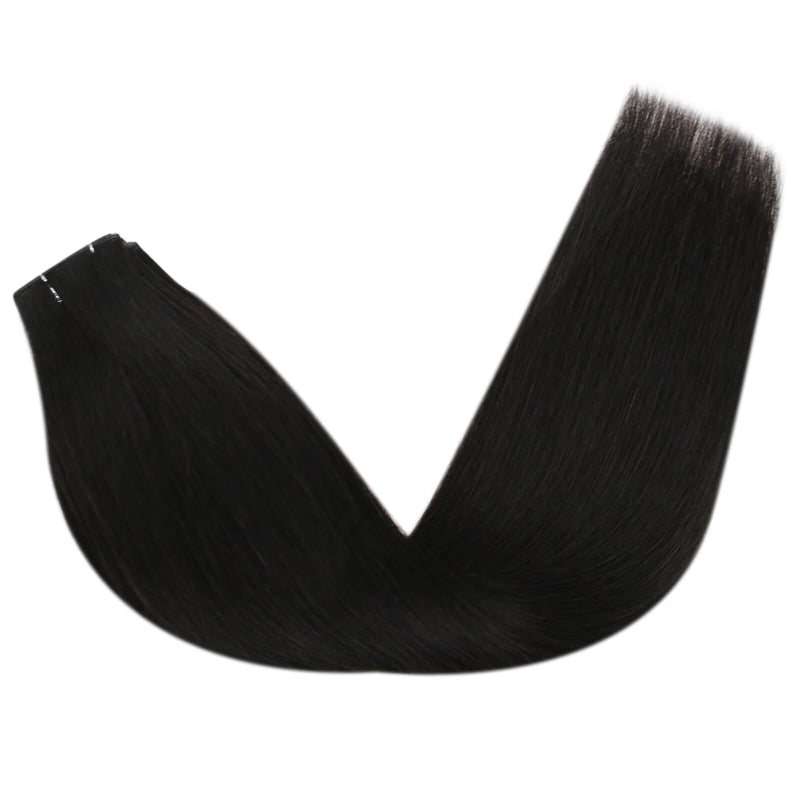 Load image into Gallery viewer, moresoo virgin genius weft off black- hair extension lengths-extension hair-weft-weft hair extensions-weft extensions-hair weft-hair weft extensions-weft hair extensions
