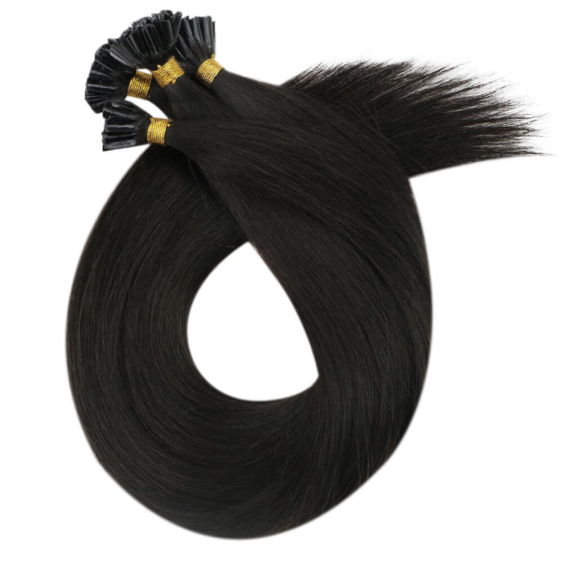 nail tip human hair extensions
