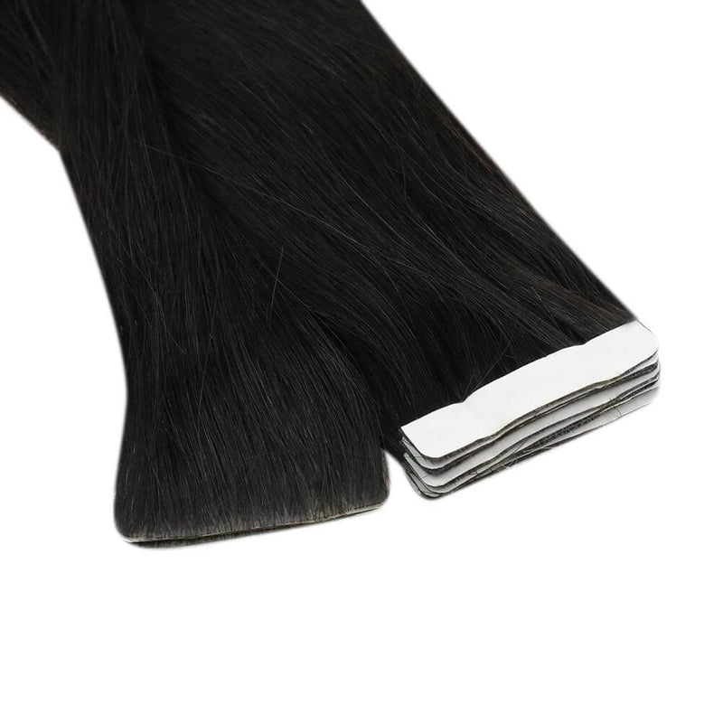 Load image into Gallery viewer, 18inch black tape in extension-22 inch hair extensions-24 inch hair extensions-14 inch hair extensions-real human hair extensions-how do hair extensions work-extensions for thin hair

