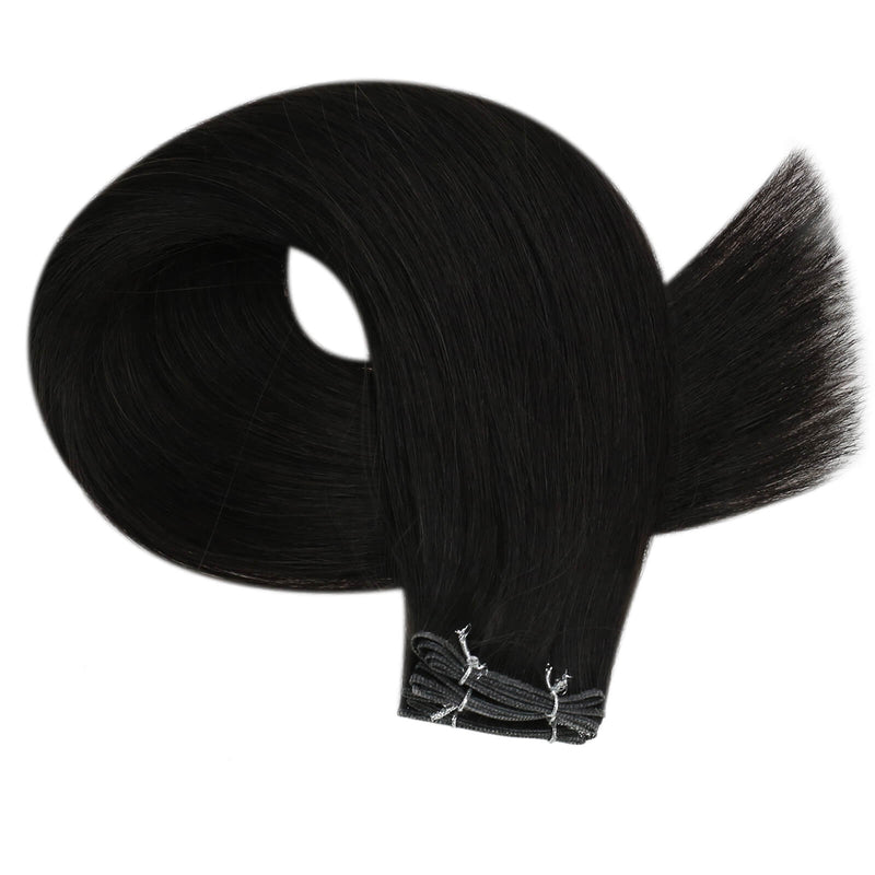 Load image into Gallery viewer, virgin genius weft human hair-hair extensions for thin hair-how much are hair extensions-how much do hair extensions cost-real hair extensions-20 inch hair extensions-16 inch hair extensions-thin hair extensions before and after-different types of hair extensions
