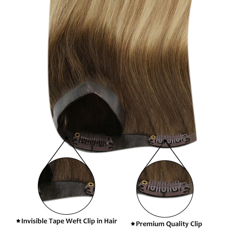 Thick Double Weft Clip In Extensions