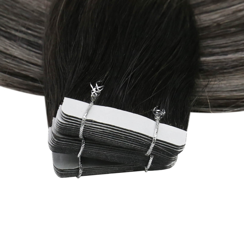 Load image into Gallery viewer, tape in human hair extensions virgin straight white blonde hair extension tape ins human great quality and soft
