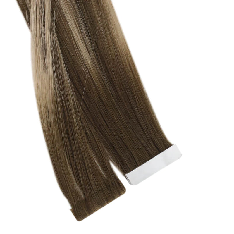 Load image into Gallery viewer, tape in hair extensions for top of head-tape worm in humans-human hair tape in extensions-tape in-hair weft

