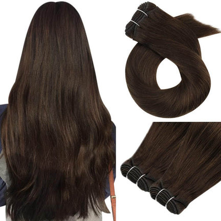 chocolate brown virgin weft